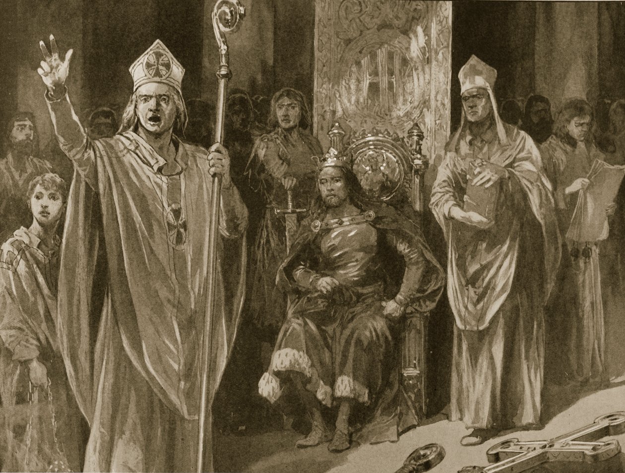 Orationen til Hubert Walter, erkebiskop av Canterbury, ved Johannes kroning, Kristi himmelfartsdag, 27. mai 1199, fra 