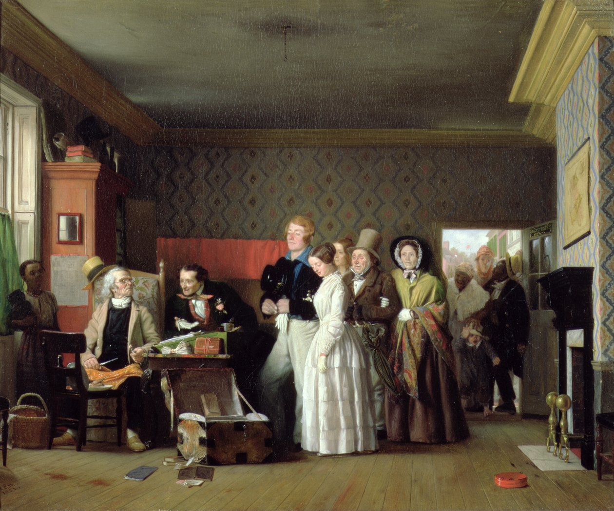Sjømannens bryllup, 1852 (olje på stoff) av Richard Caton Woodville
