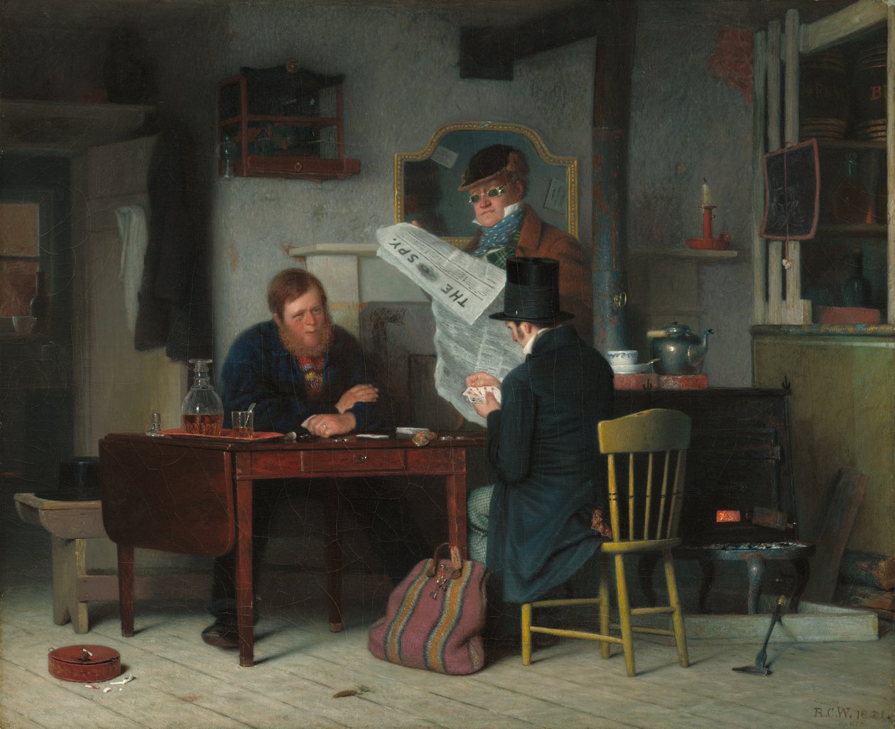 Venter på scenen av Richard Caton Woodville