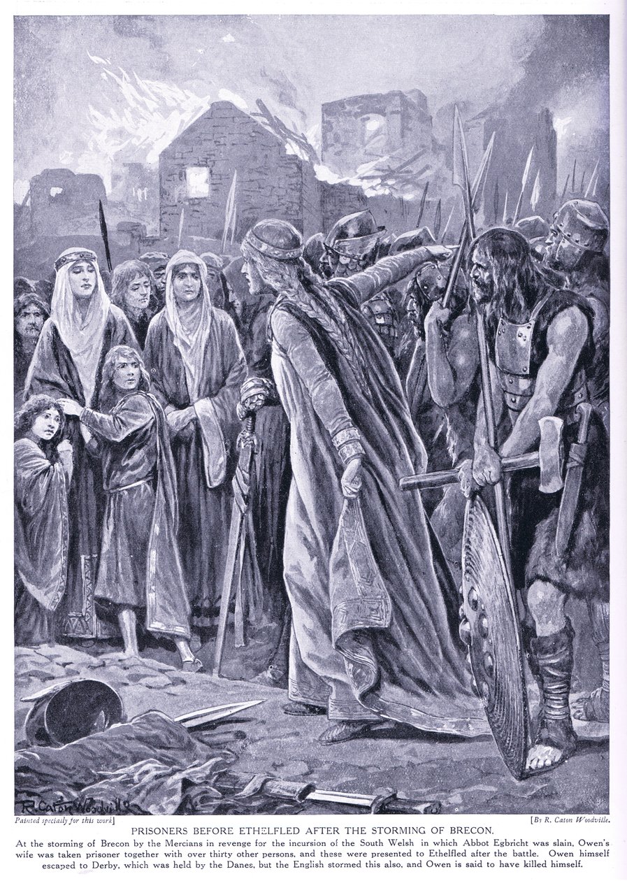 Fanger før dronning Ethelred, 1920-tallet av Richard Caton Woodville junior