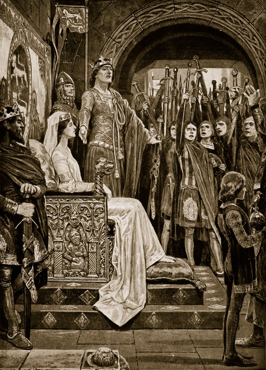 The Assembly at Windsor, 1126, illustrasjon fra 