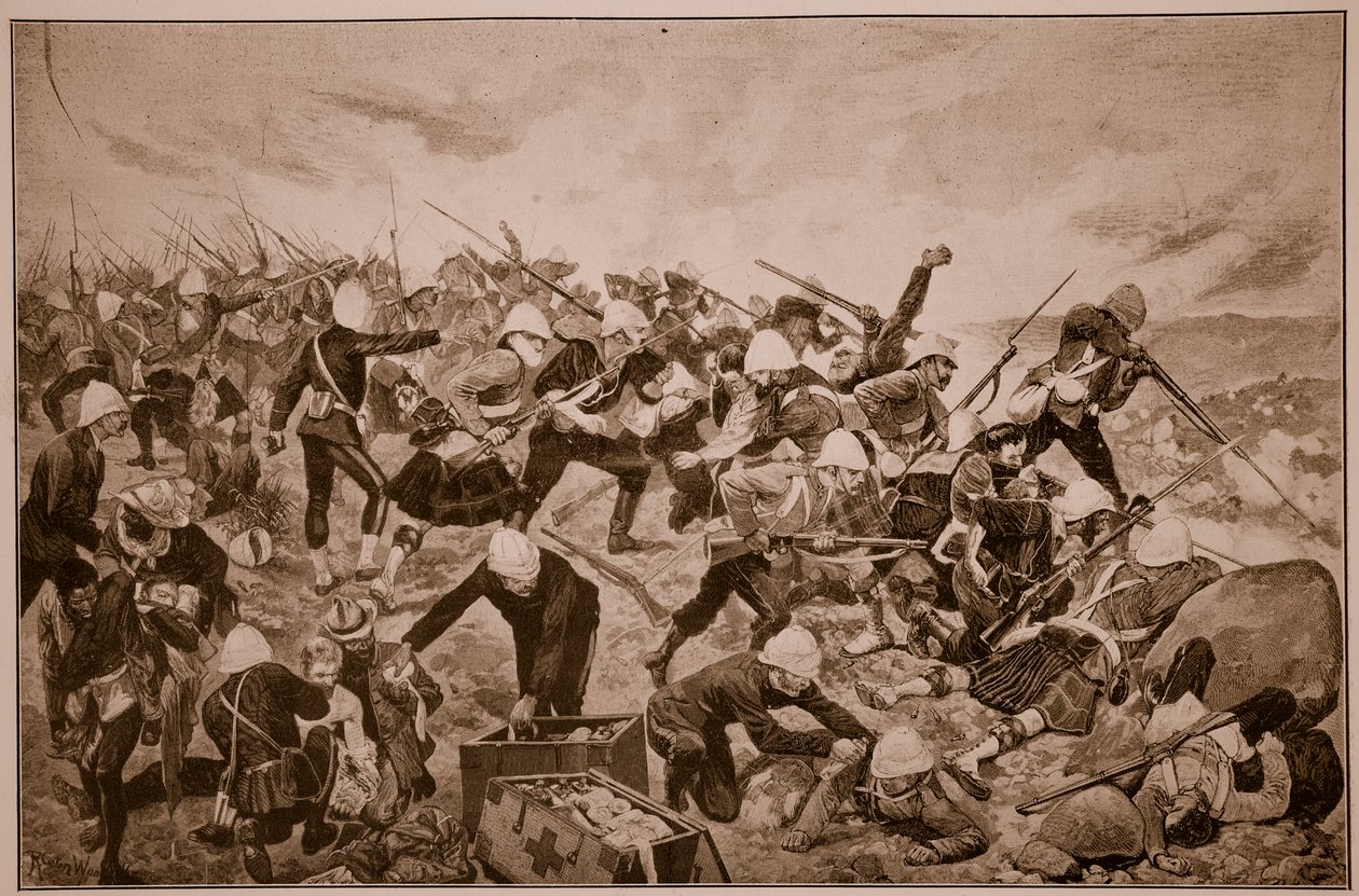 Slaget ved Majuba Hill av Richard Caton Woodville junior