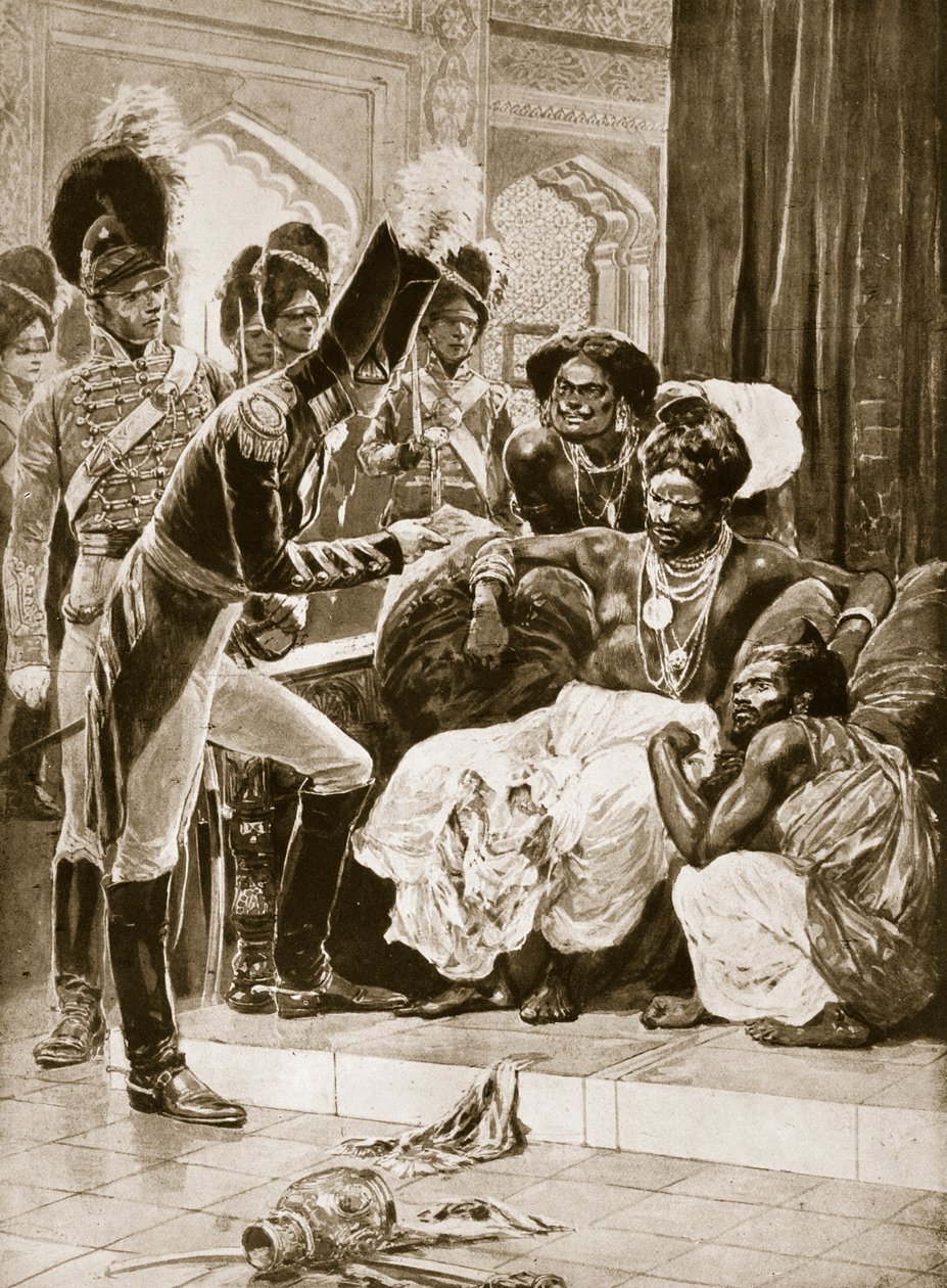 Britene på Ceylon, illustrasjon fra 