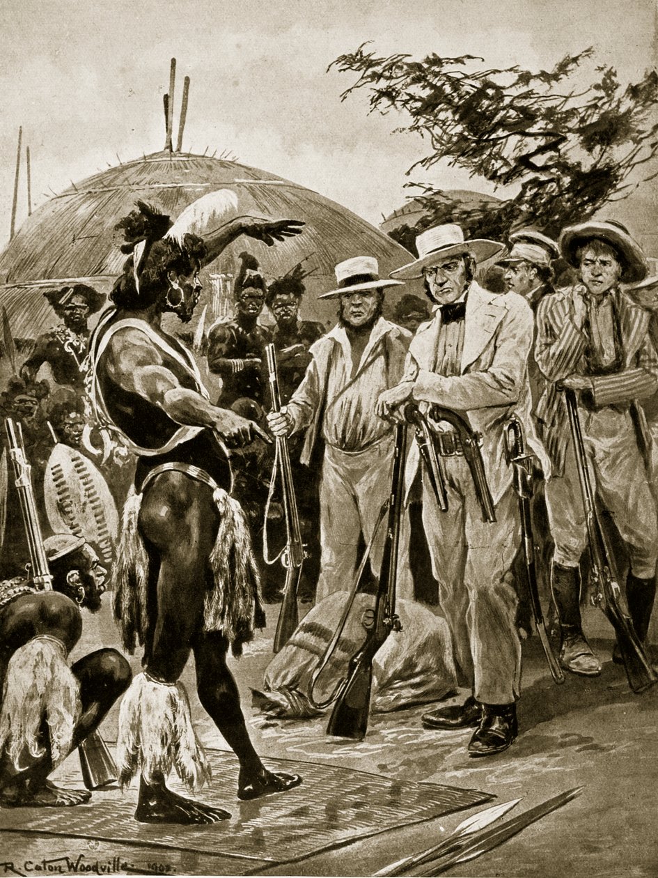 Britene i Natal, 1824, illustrasjon fra 