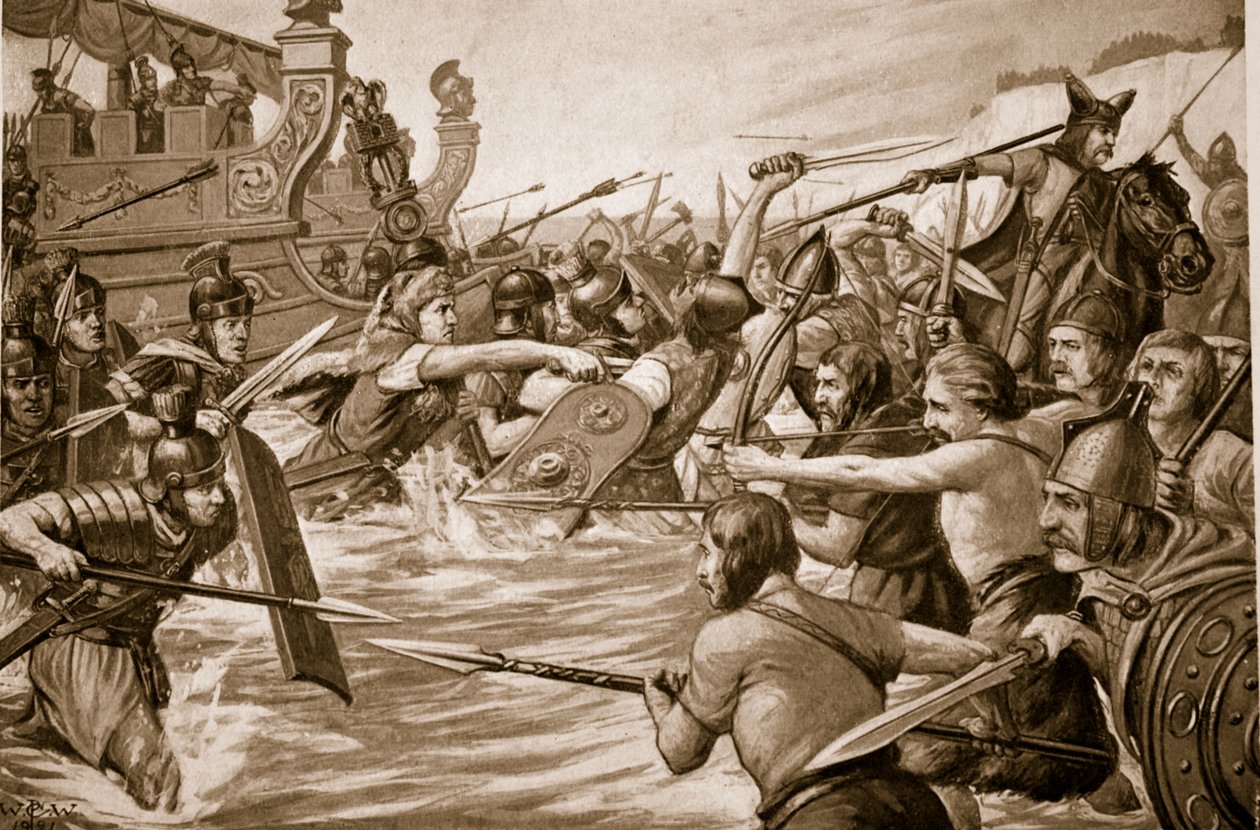 The Landing of Julius Caesar, illustrasjon fra 