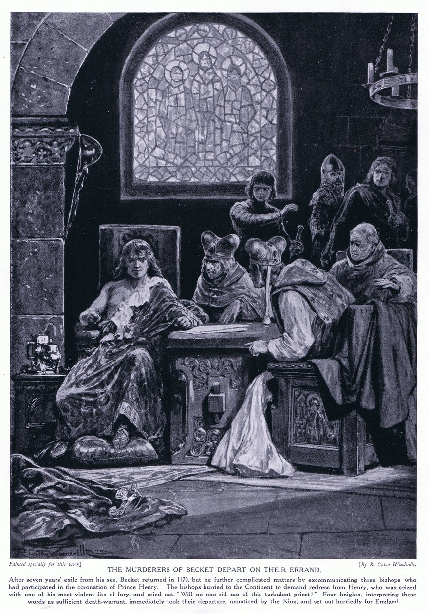 Morderne på Becket drar i sitt ærend, 1920-tallet av Richard Caton Woodville junior