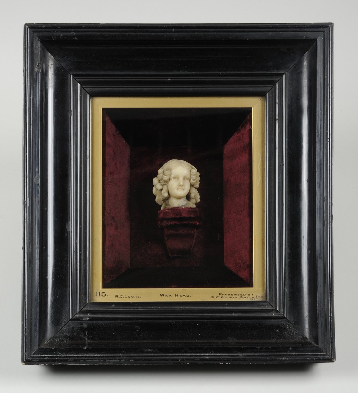 Byste av en jente, ca. 1850 (voks) av Richard Cockle Lucas