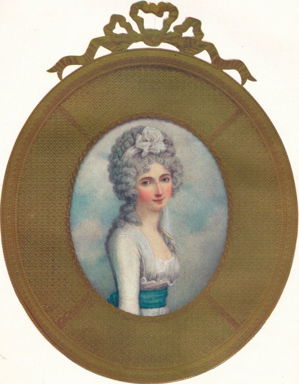 Miniatyrportrett av Katherine, Lady Manners, Later Lady Huntingtower, 1787, 1907 av Richard Cosway
