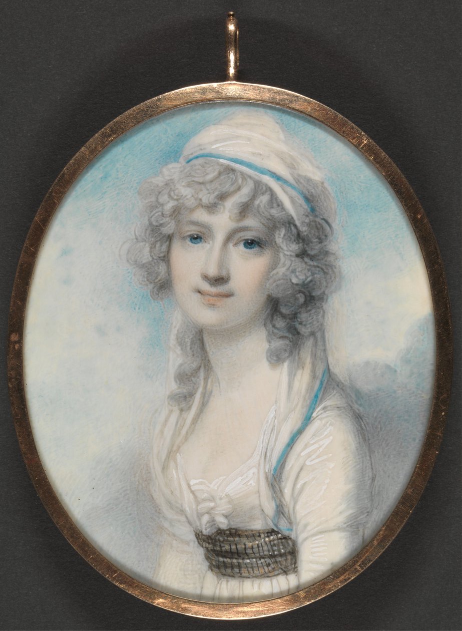 Portrett av en ung dame av Richard Cosway