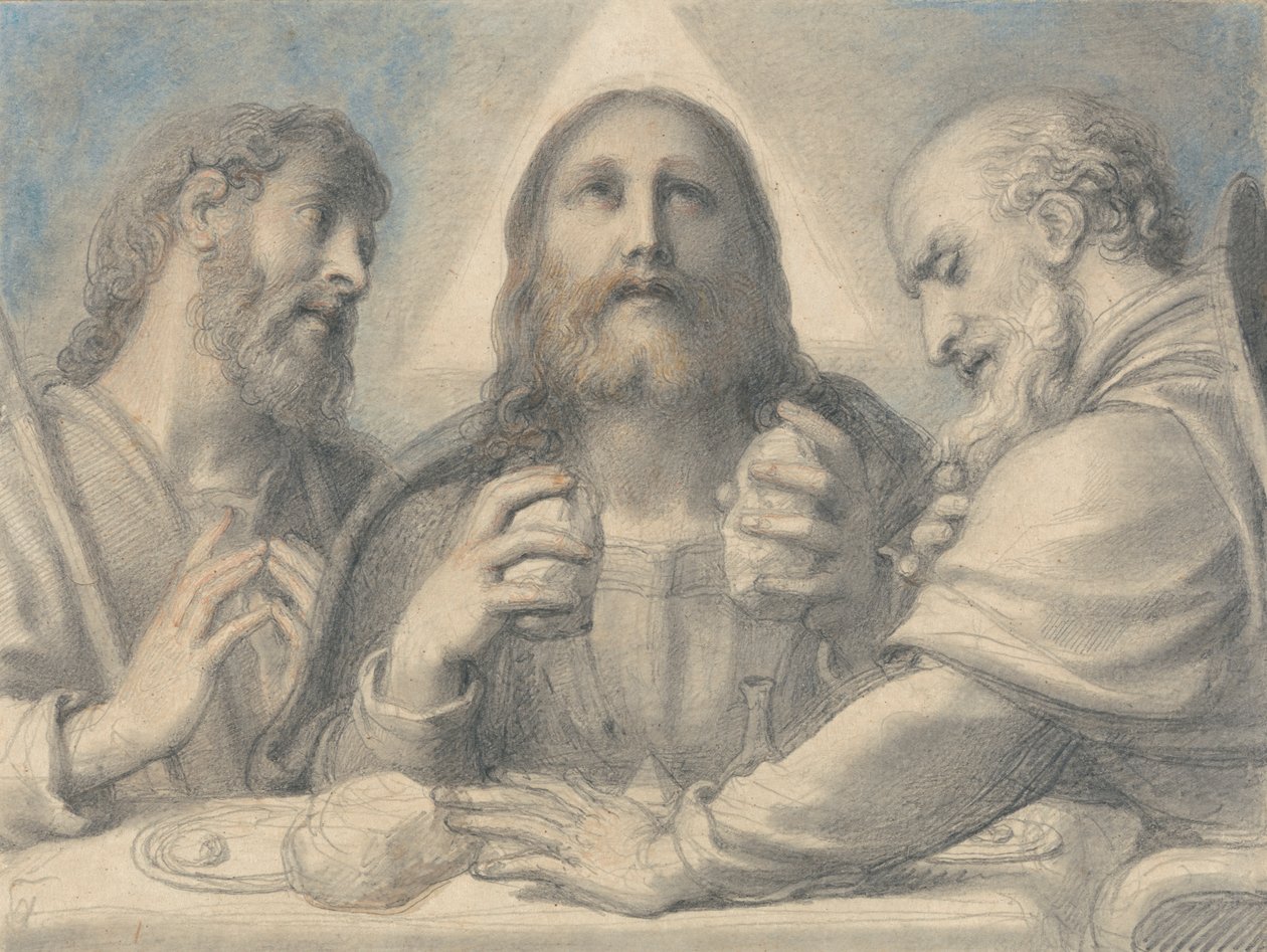 Kveldsmat på Emmaus av Richard Cosway