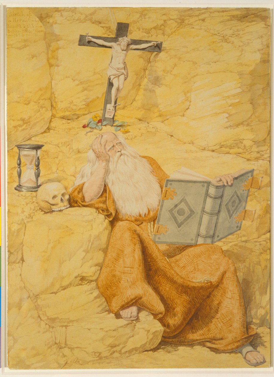 En eremitt, 1853 av Richard Dadd
