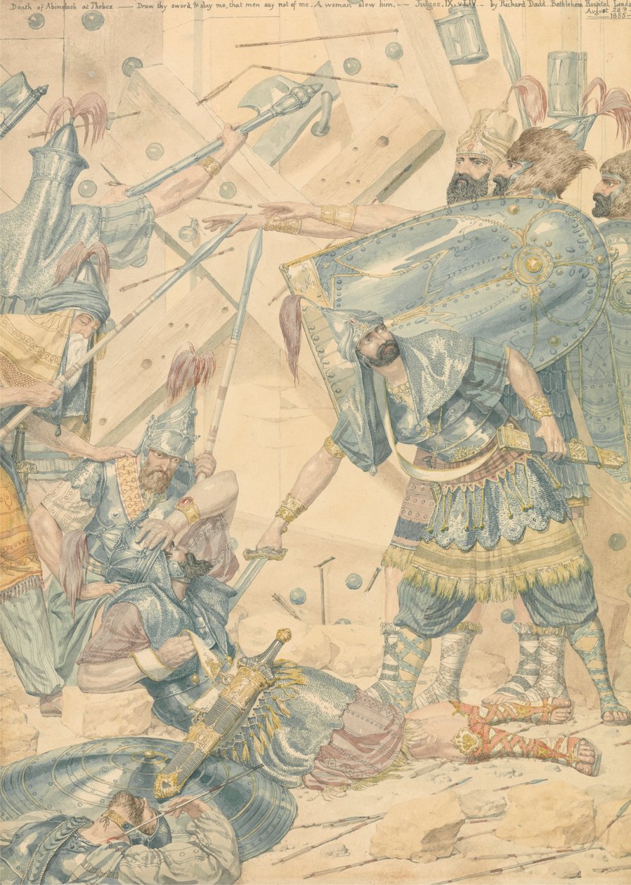 Abimeleks død i Thebes av Richard Dadd
