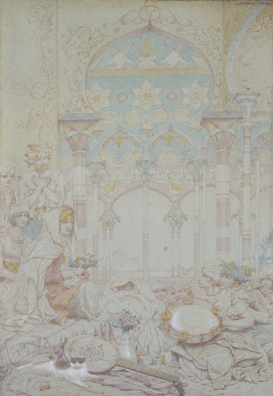 Fantasy i et egyptisk harem, 1865 av Richard Dadd