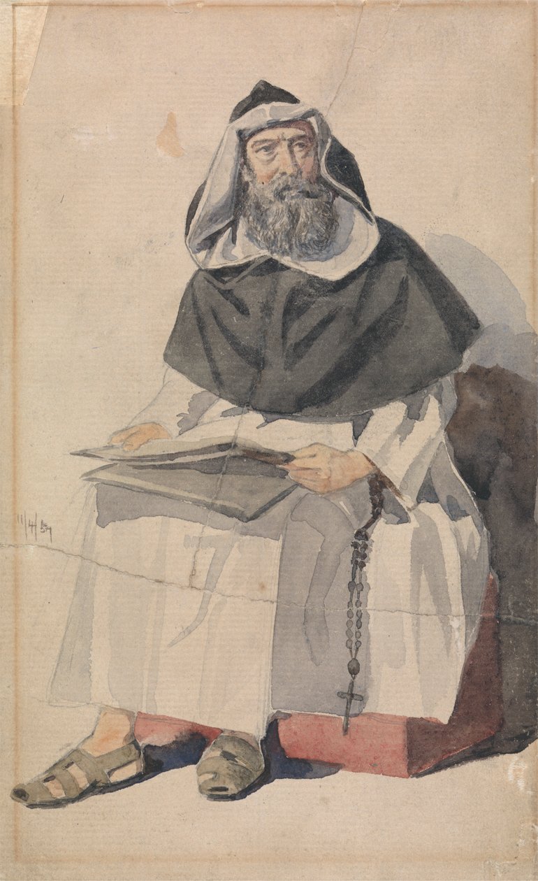 Portrett av en munk av Richard Dadd