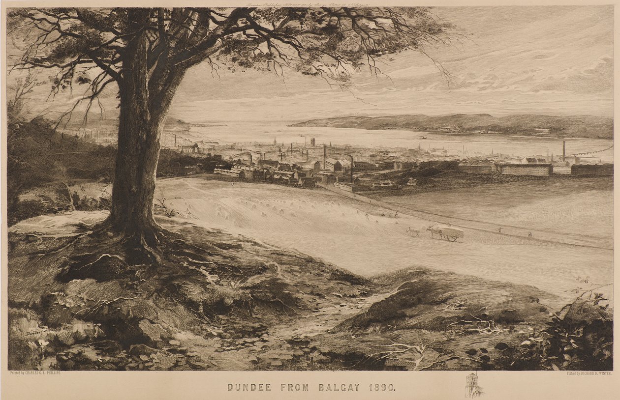 Dundee fra Balgay av Richard Davidson Winter