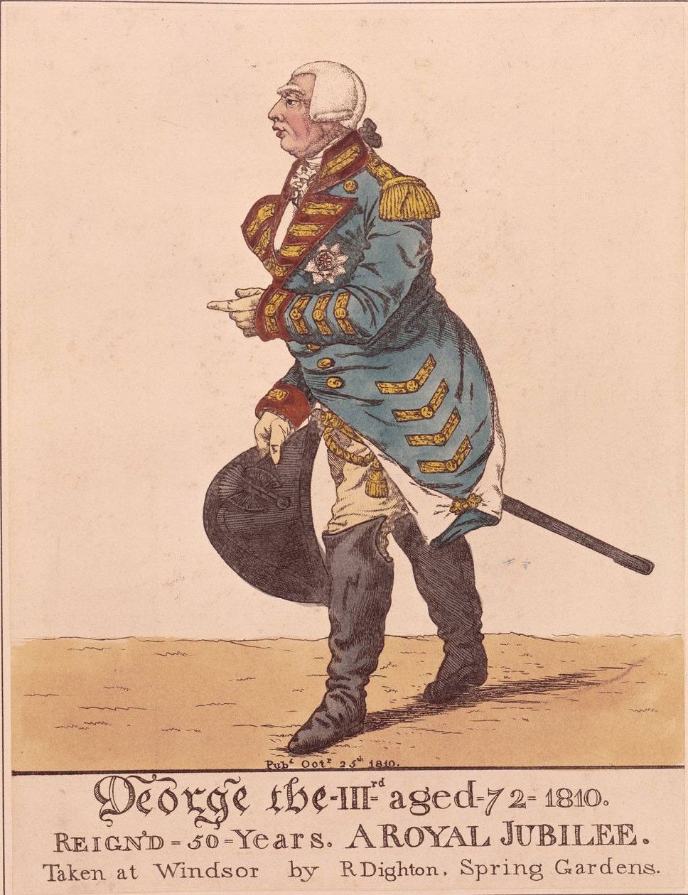 George III, 1810 av Richard Dighton