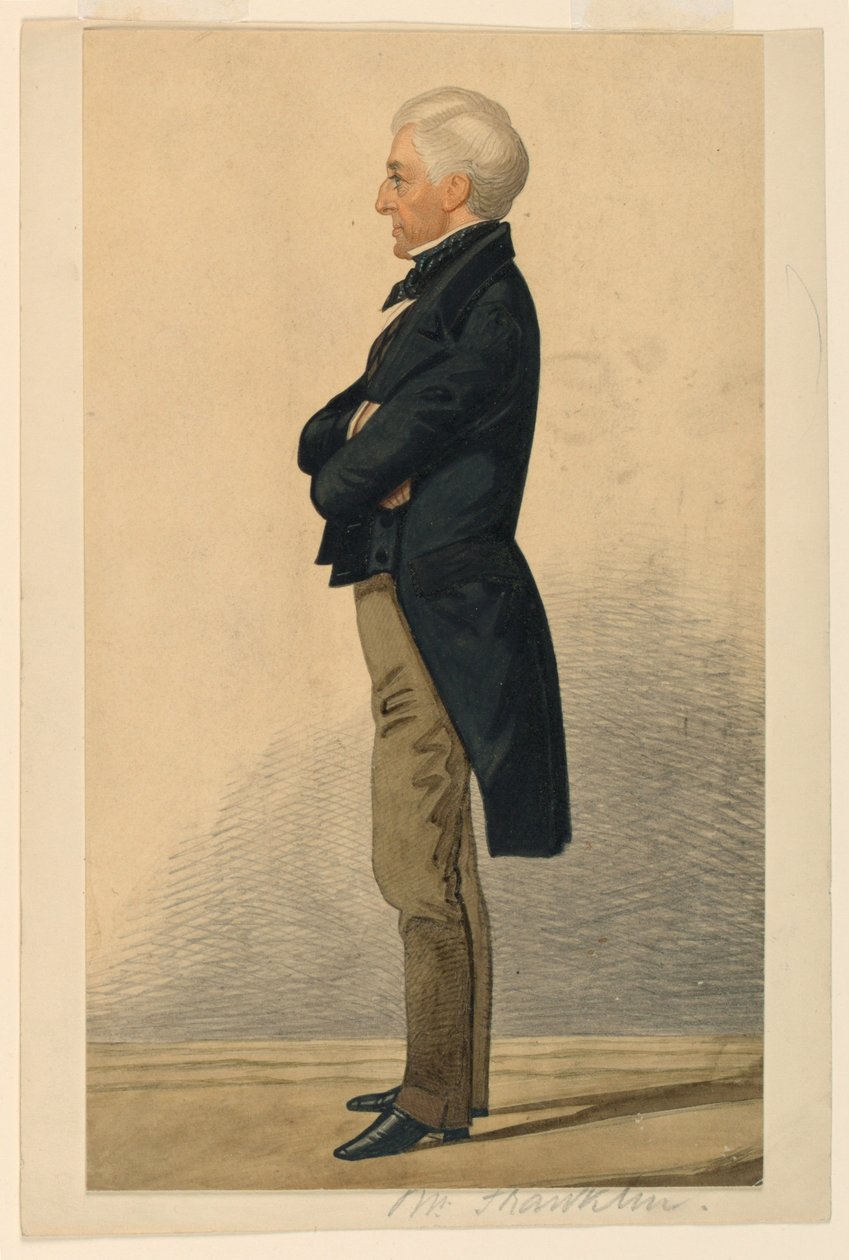 Portrett av Mr. Franklin av Richard Dighton