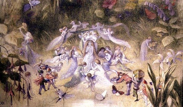 The Toilet of Titania, c. 1870 (akvarell på papir) av Richard Doyle