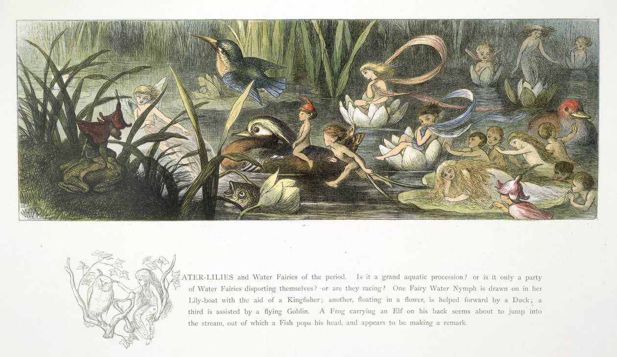 Vannliljer og vannfeer av Richard Doyle