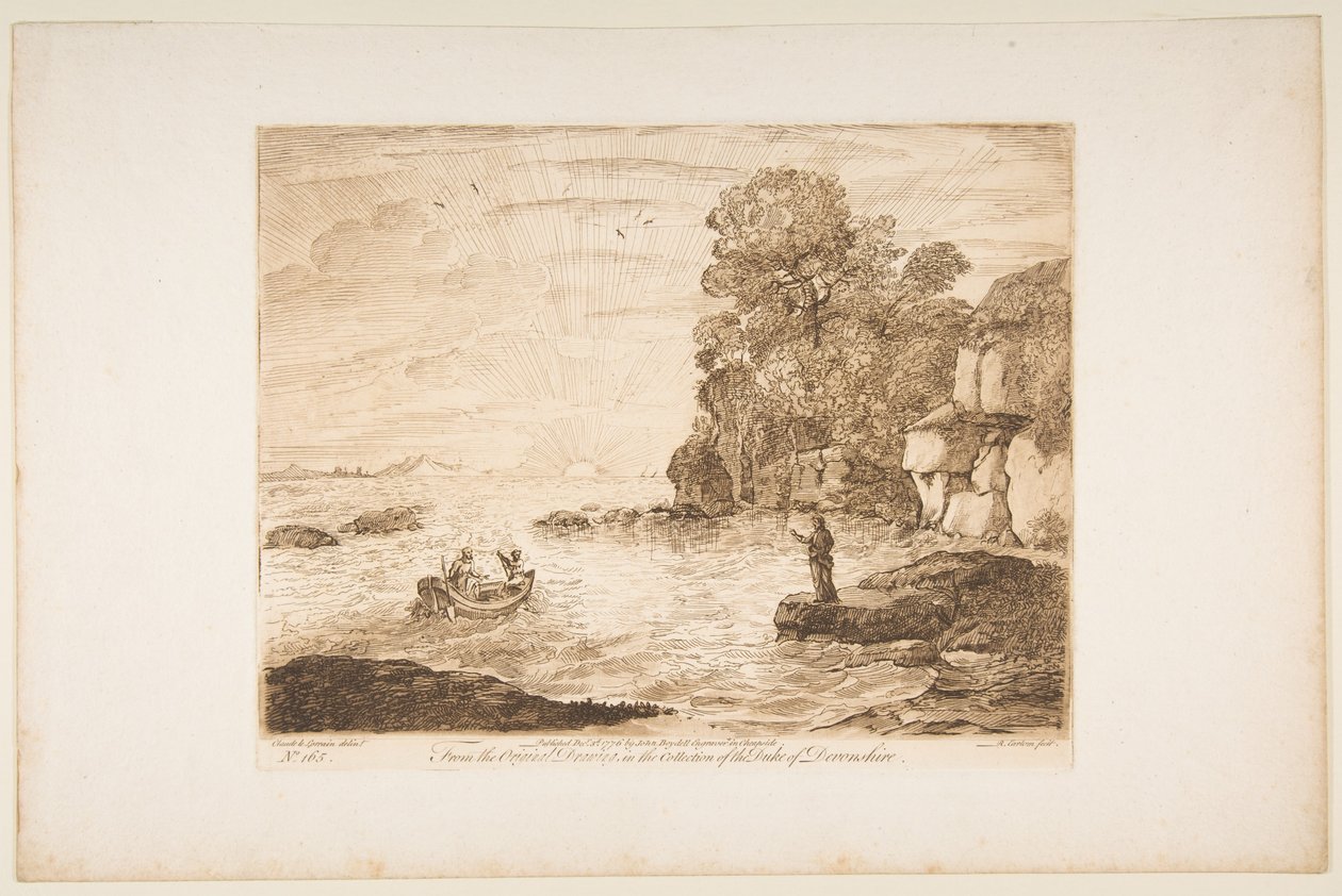 Kristus tilkaller Peter og Andreas, 1776. av Richard Earlom