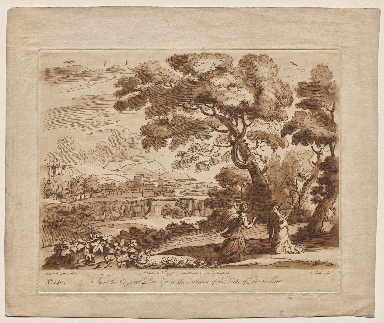 Landskap, Plate nr. 140 av Richard Earlom