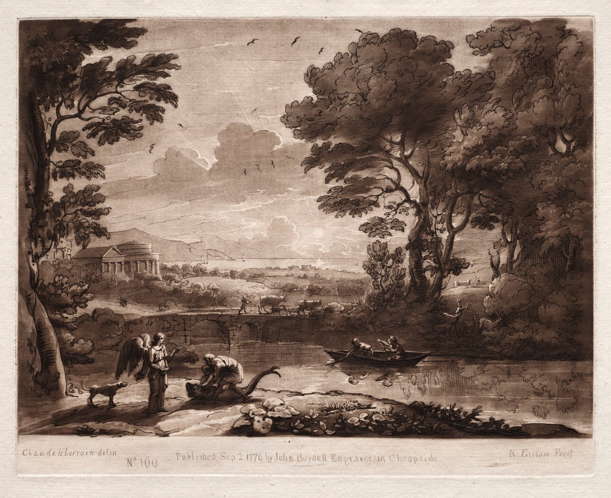 Sannhetens bok 160, Tobias og engelen, 1774 av Richard Earlom
