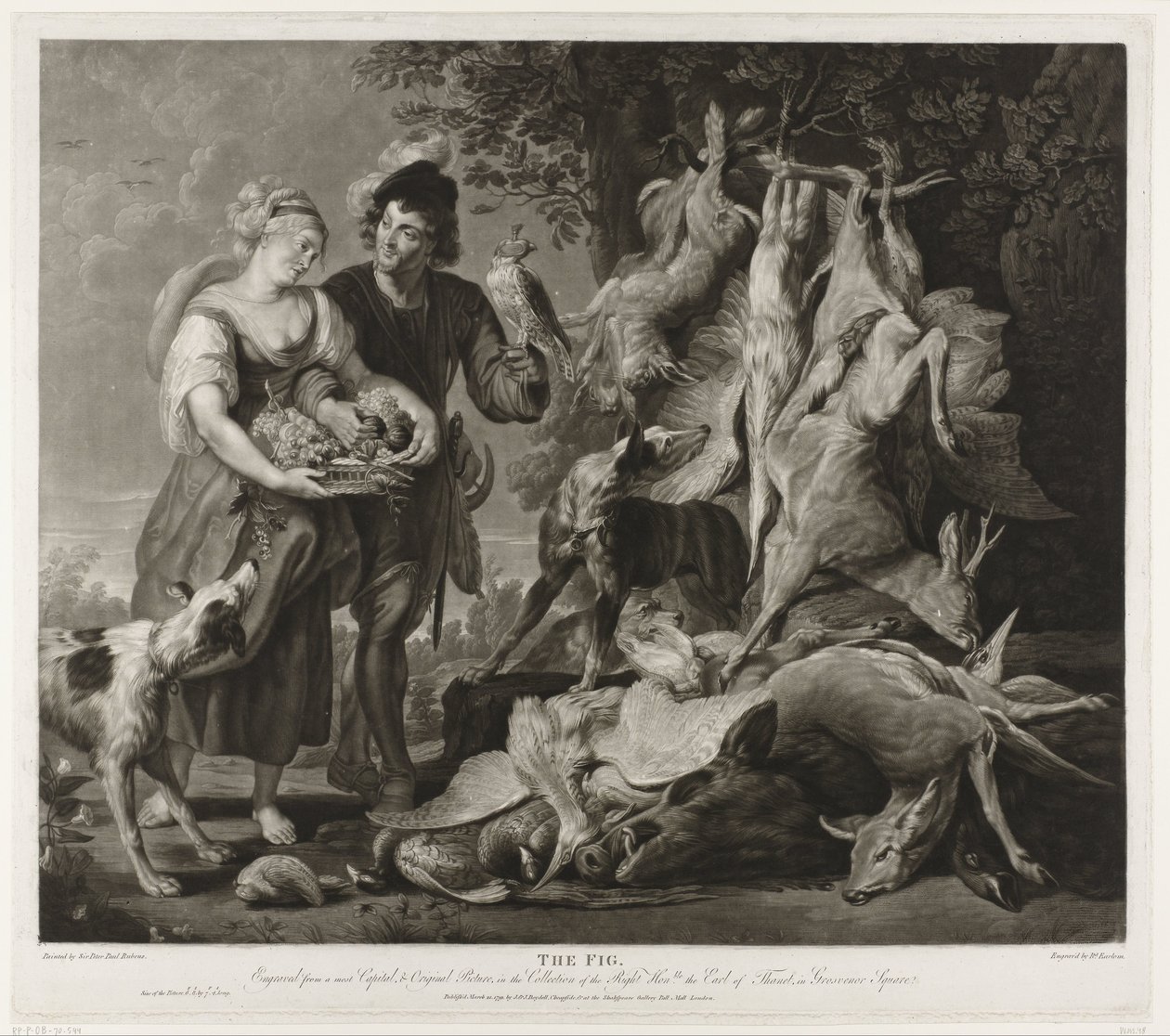 Portrett av Peter Paul Rubens og hans kone Figen (tittel på objekt) av Richard Earlom