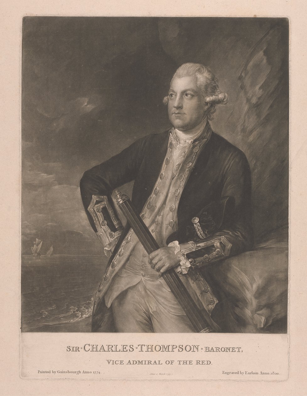 Sir Charles Thompson av Richard Earlom