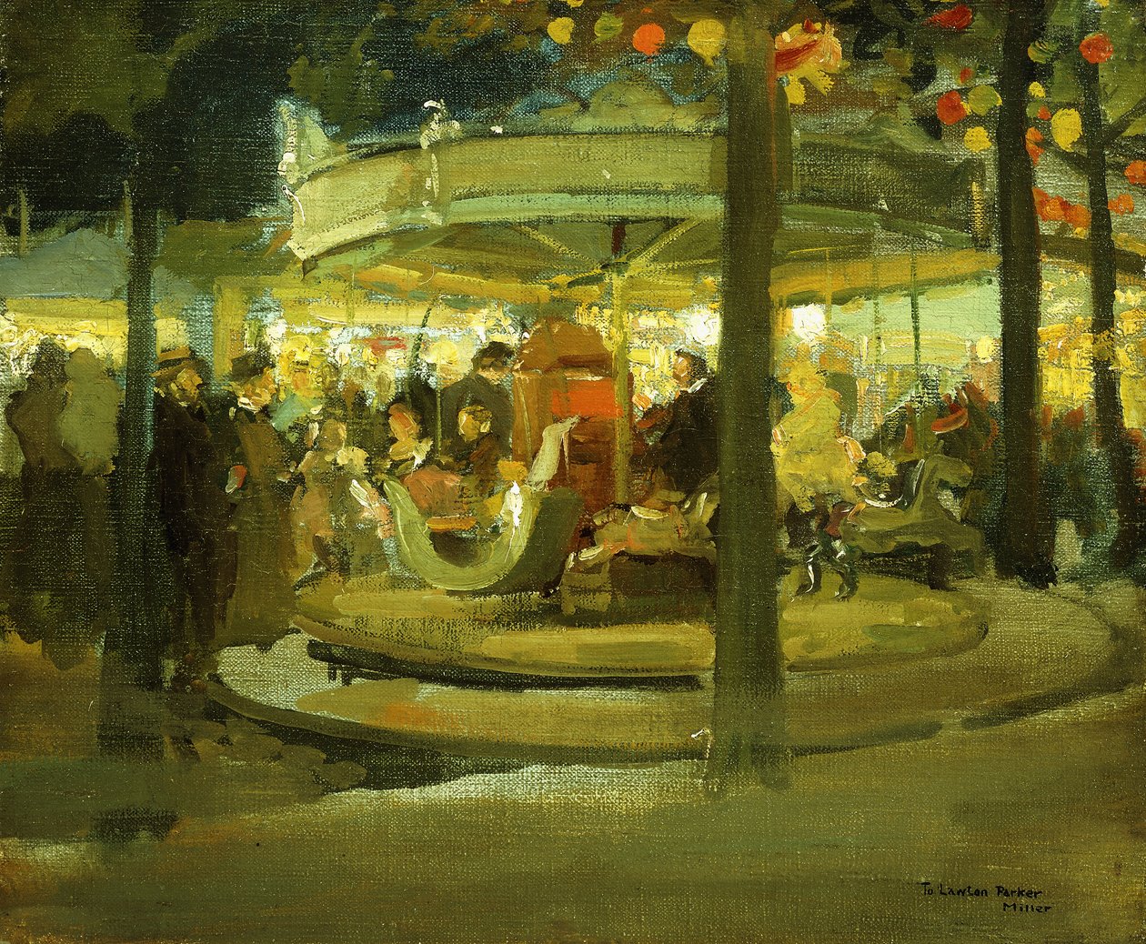 Karusell, ca. 1900-1901 (olje på lerret) av Richard Emil Miller