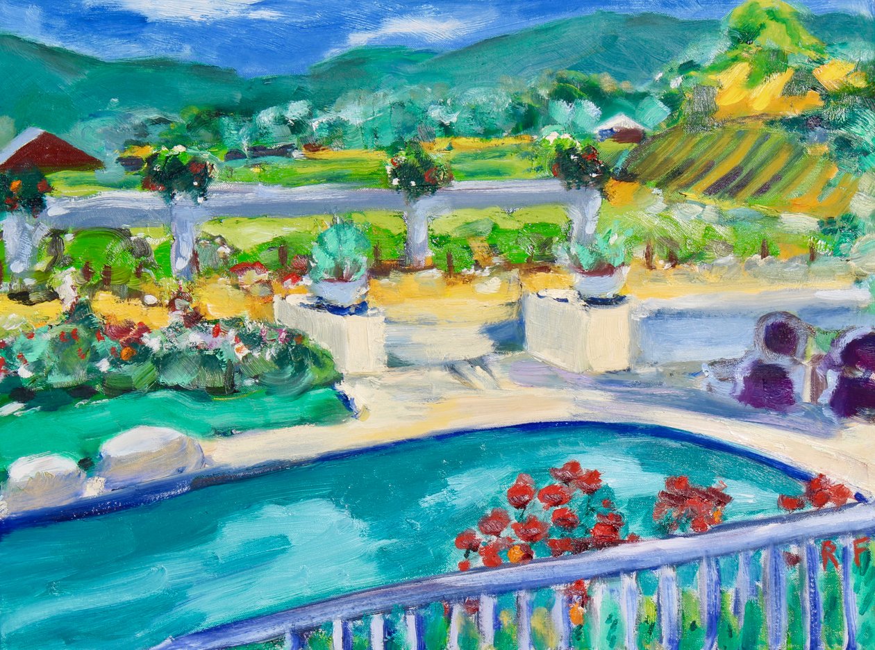 Bakgård, Napa, 2019 av Richard Fox