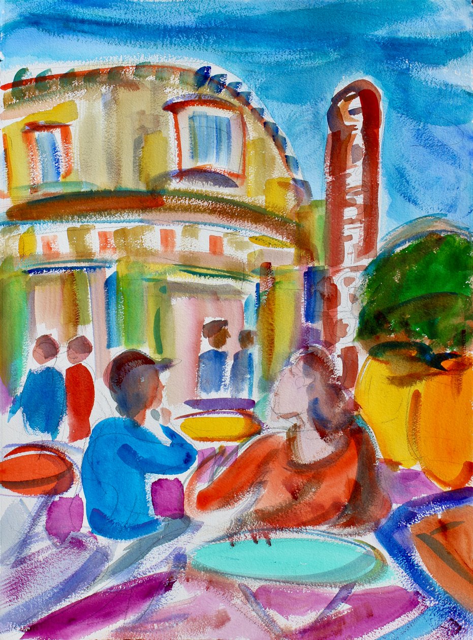 Kafé i Castro, San Francisco, 2018 av Richard Fox