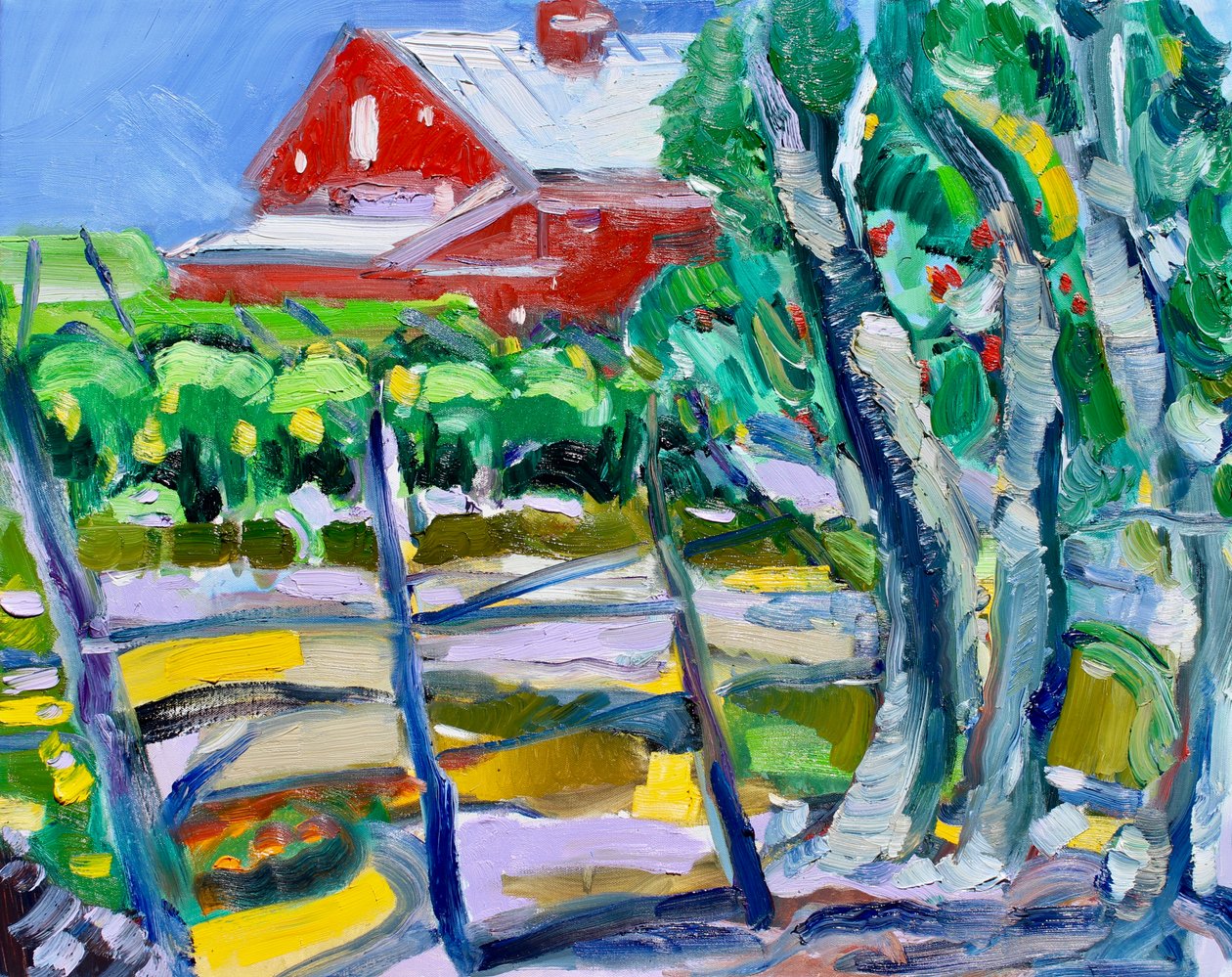 Eucalyptus and Vineyard, Napa, 2019 av Richard Fox