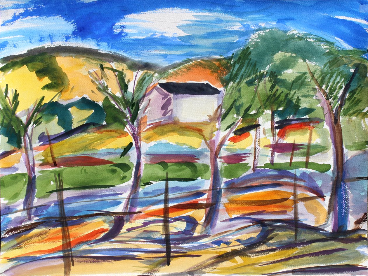 Field and Lonely House, 2019 av Richard Fox