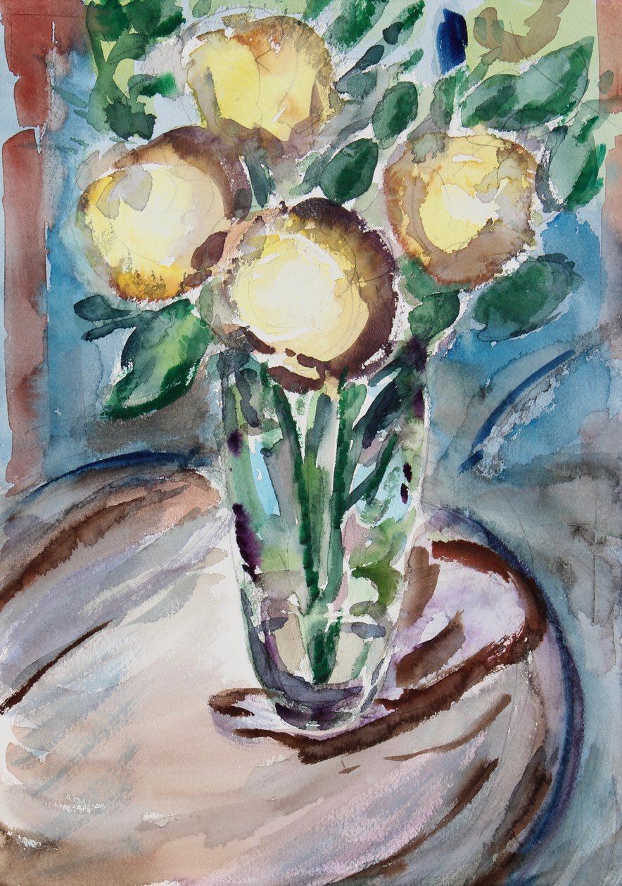Blomster på sluttbordet, 2020 av Richard Fox