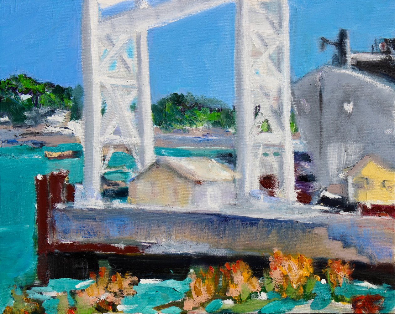 Gantry, Mare Island, 2020 av Richard Fox