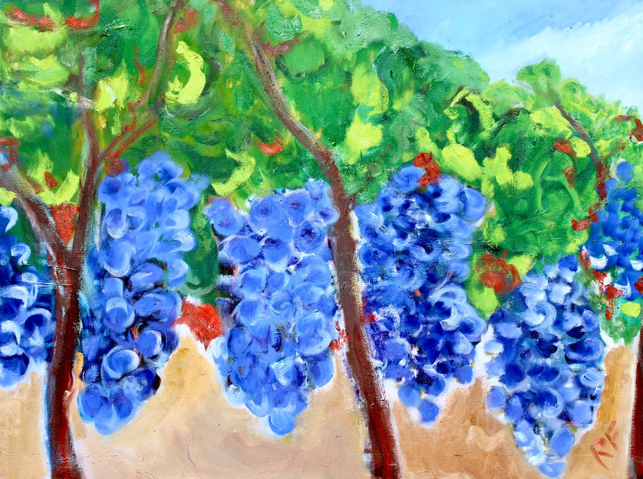 Grapes on the Vine, 2017 av Richard Fox