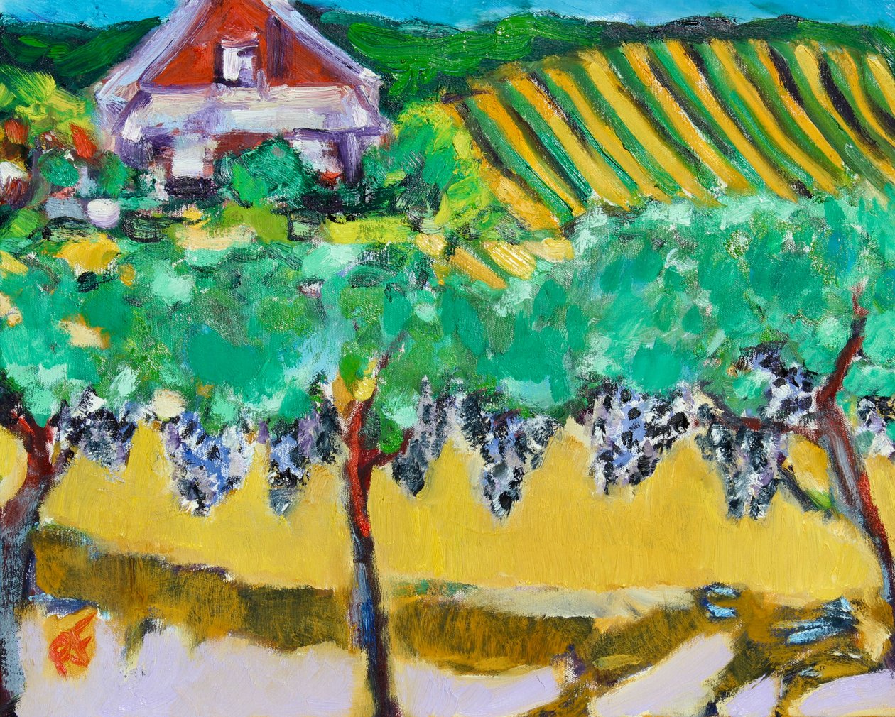 Merlot druer, Napa, 2017 av Richard Fox