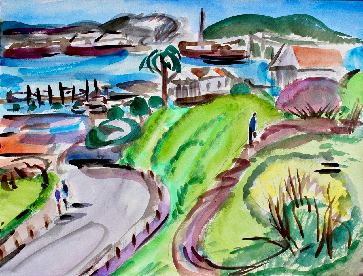 Med utsikt over bukten, 2018 av Richard Fox