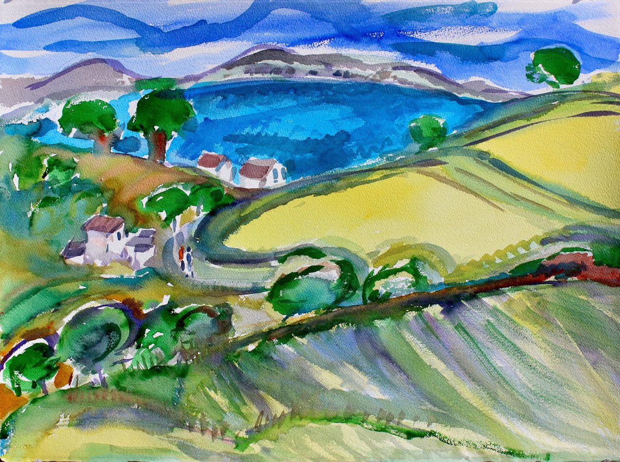 Port Costa-oversikt, 2018 av Richard Fox