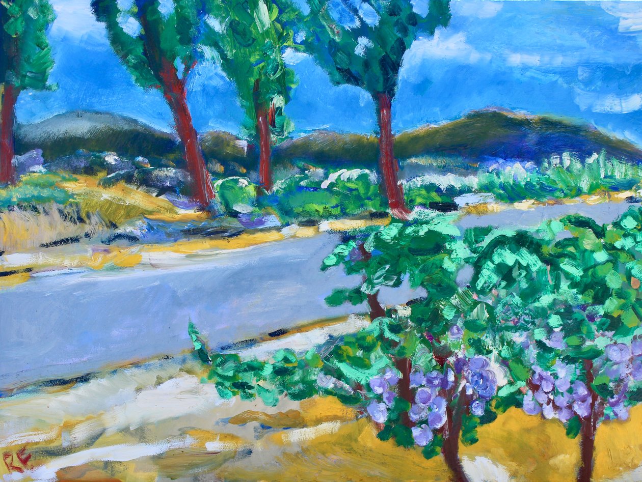 Roadside Vineyard, Napa, 2017 av Richard Fox