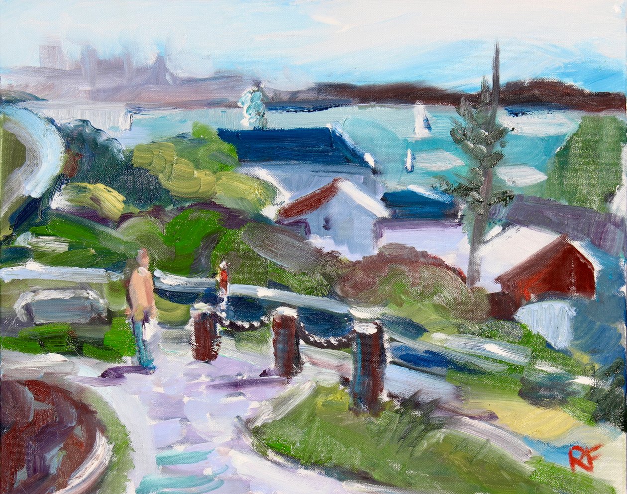 San Francisco Bay fra Tiburon, 2020 av Richard Fox