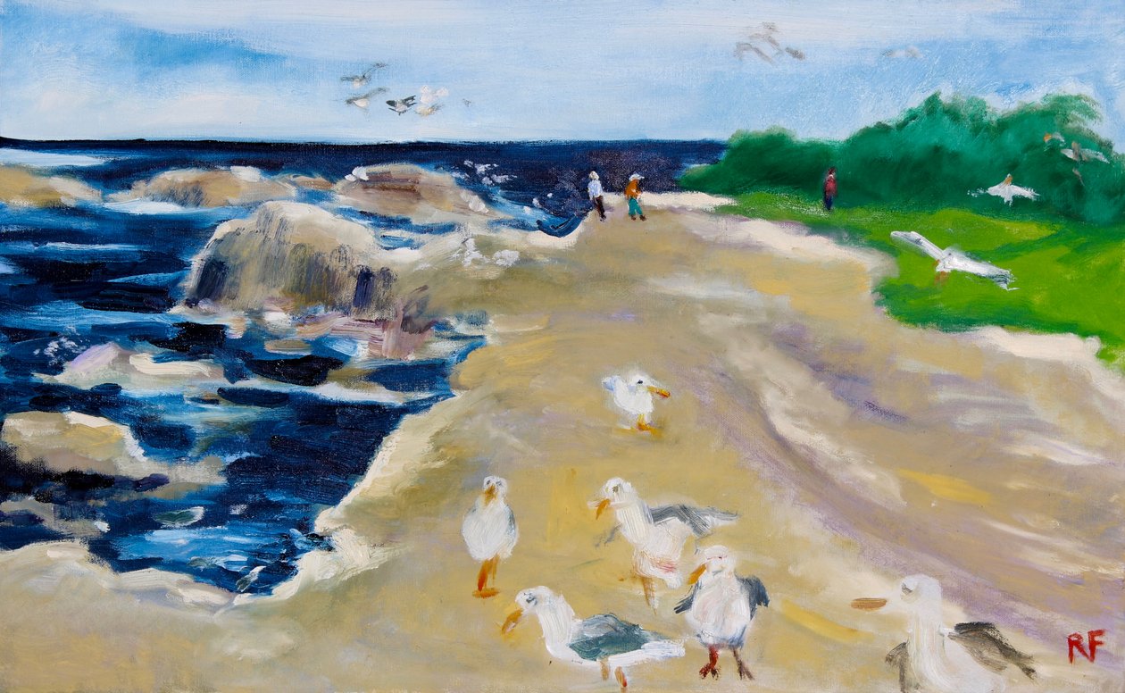 Seagulls, Monterey, 2020 av Richard Fox