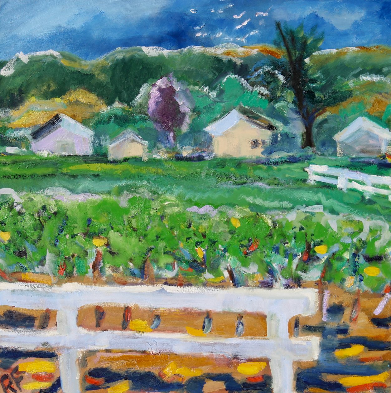 The Broken Fence, Napa, 2019 av Richard Fox