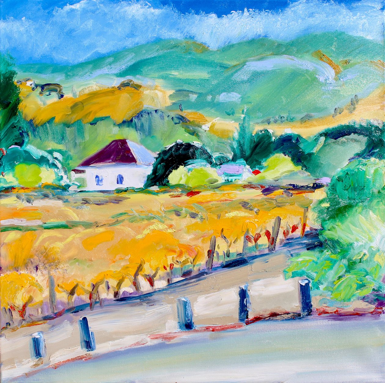 Vingård i høst, Napa, 2020 av Richard Fox