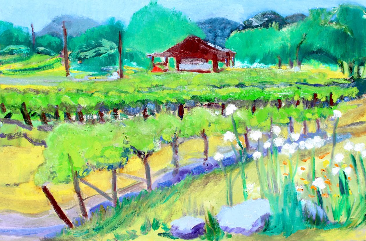 Vingård på Zinfandel Lane, Napa, 2019 av Richard Fox
