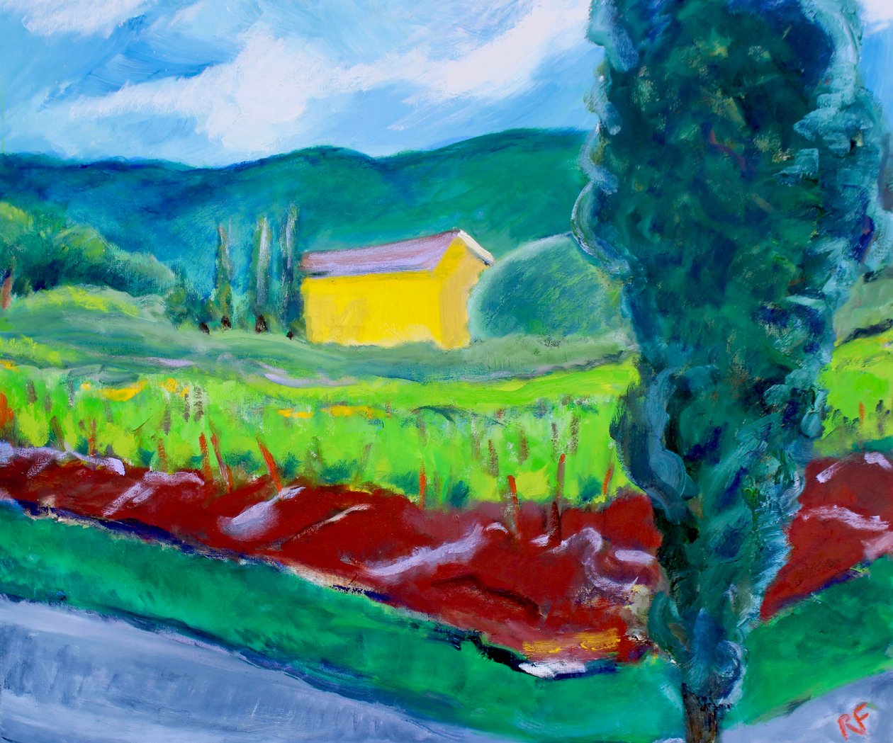 Yellow House, Sonoma, 2017 av Richard Fox