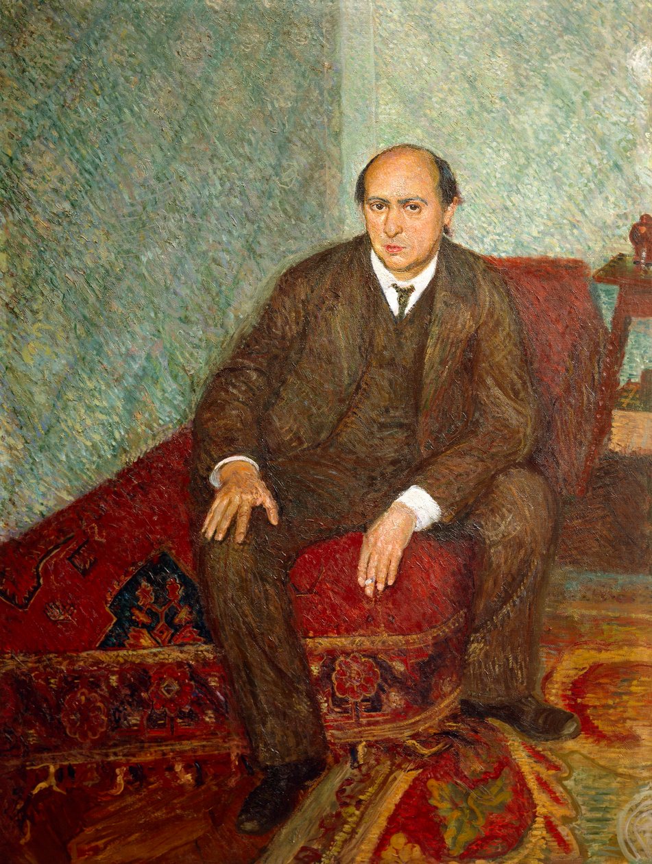 Østerrike, Wien, portrett av den østerrikske komponisten Arnold Schonberg (1874-1951) (maleri) av Richard Gerstl