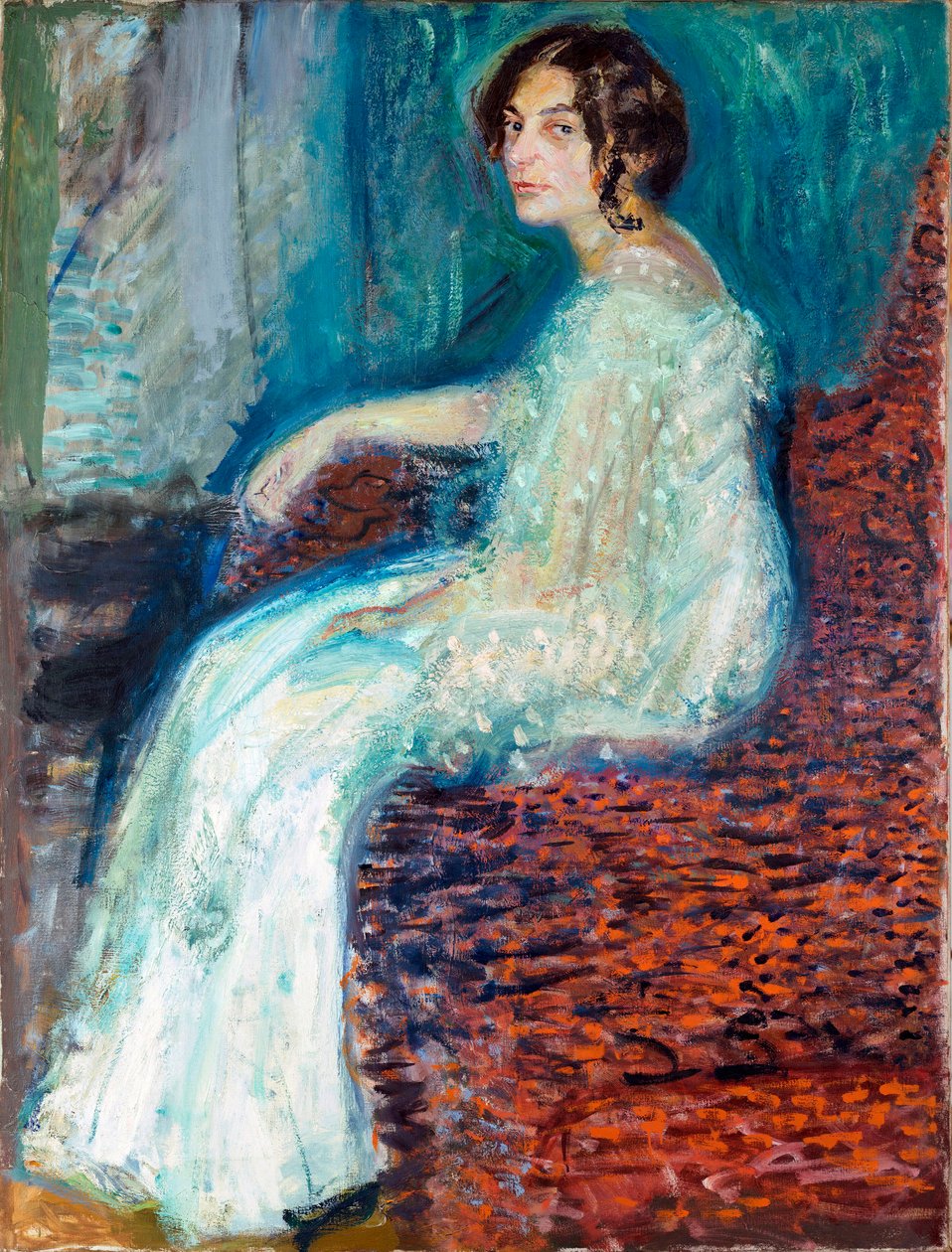 Portrett av Henryka Cohn - Maleri av Richard Gerstl (1883-1908) av Richard Gerstl
