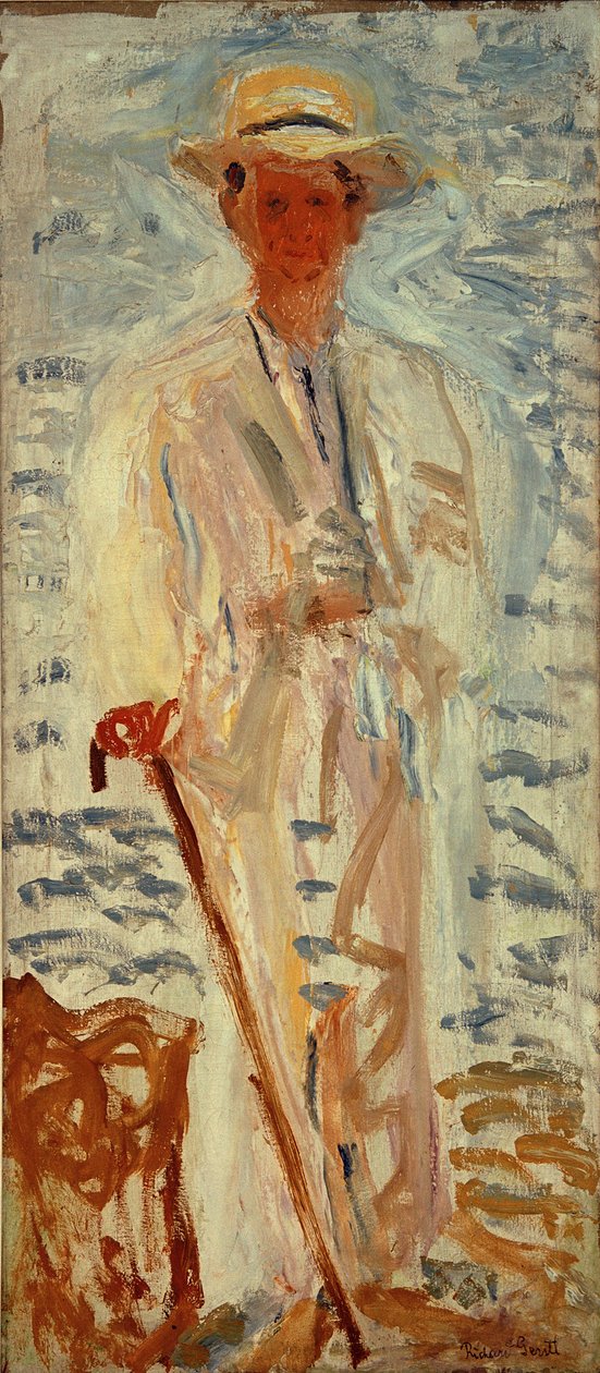 Portrett av komponisten Alexander von Zemlinsky 1871-1942, 1908. av Richard Gerstl