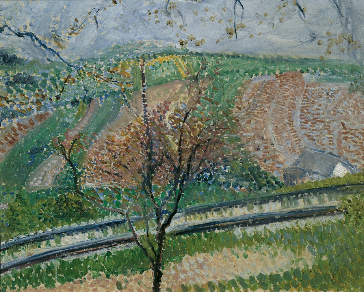 Rack Railway på Kahlenberg, 1907. av Richard Gerstl